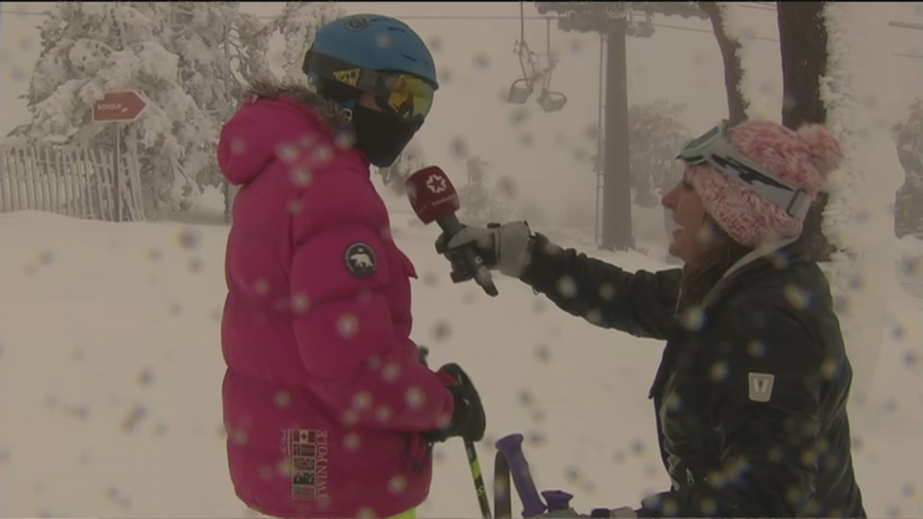 Histórica apertura de las pistas de Navacerrada con nieve polvo, la mejor para esquiar