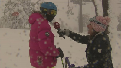 Histórica apertura de las pistas de Navacerrada con nieve polvo, la mejor para esquiar