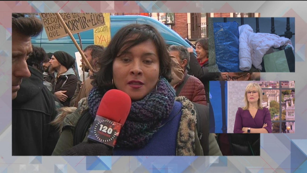 Concentración de trabajadores del Samur Social para denunciar el colapso del servicio