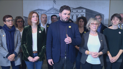 "A un Pedro Sánchez débil y derrotado, se le  puede llegar a sentar en una mesa de diálogo", dice Rufián