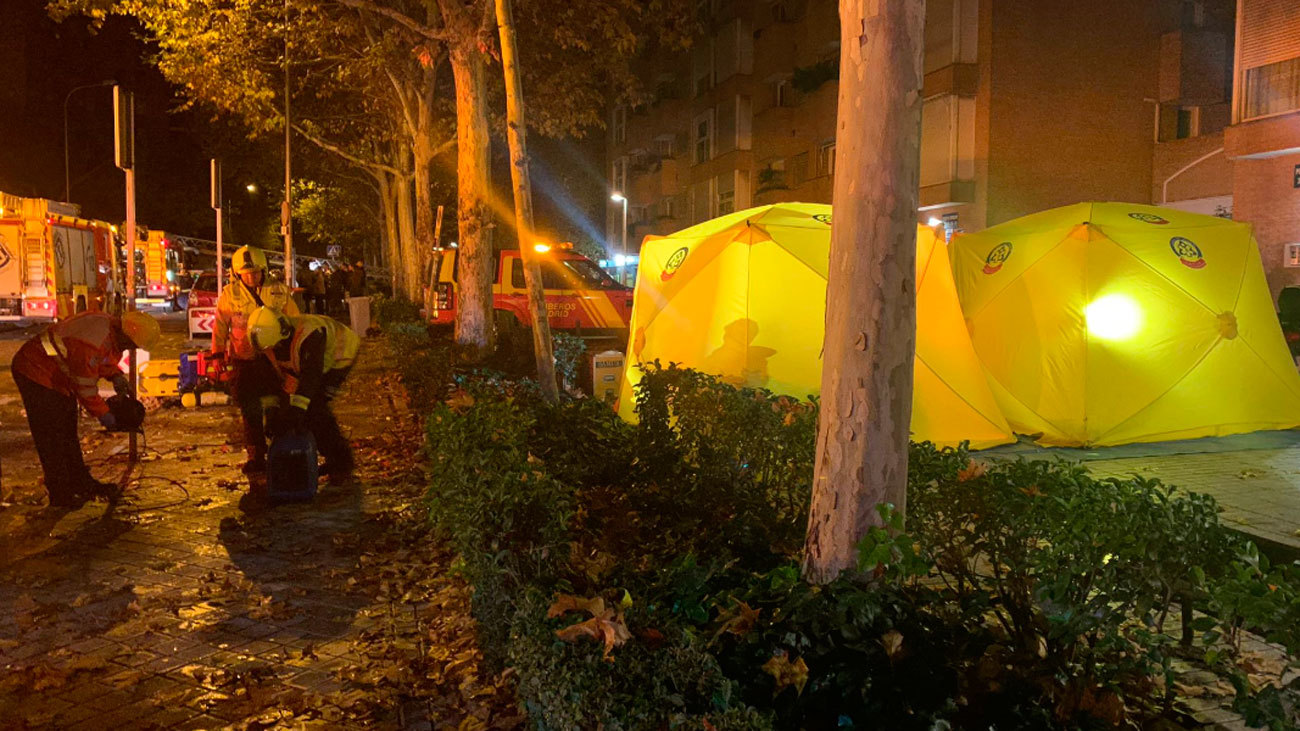 Incendio en una vivienda en Arganzuela