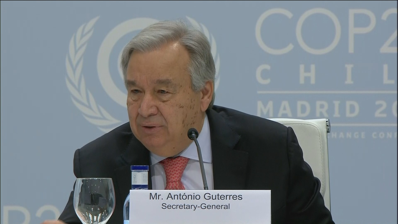 La ONU urge en Madrid actuar por el clima ante inminente punto de no retorno
