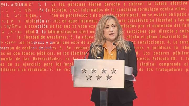 La delegada del Gobierno en Madrid, María Paz García Vera