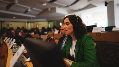 Ayuso alerta del peligro de los nacionalismos y apela a la unidad del proyecto europeo