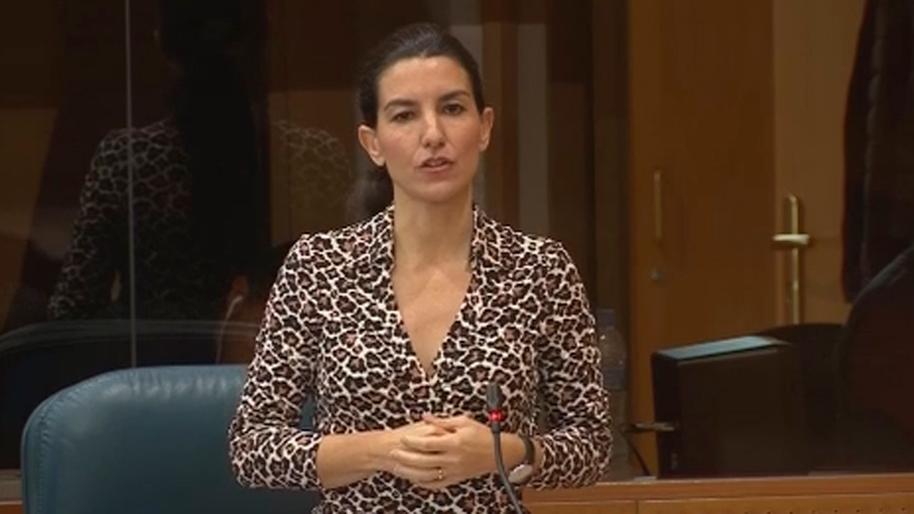 Rocío Monasterio, portavoz de Vox en la Asamblea de Madrid