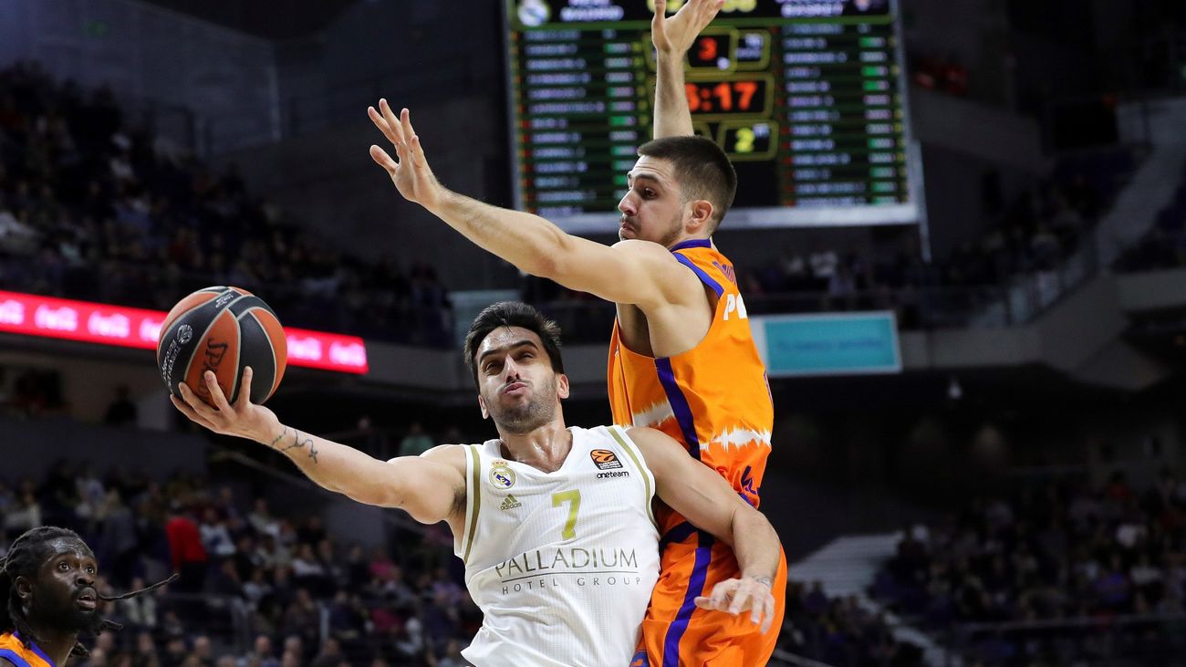 111-99. Un Campazzo estelar da el triunfo al Real Madrid ante el Valencia