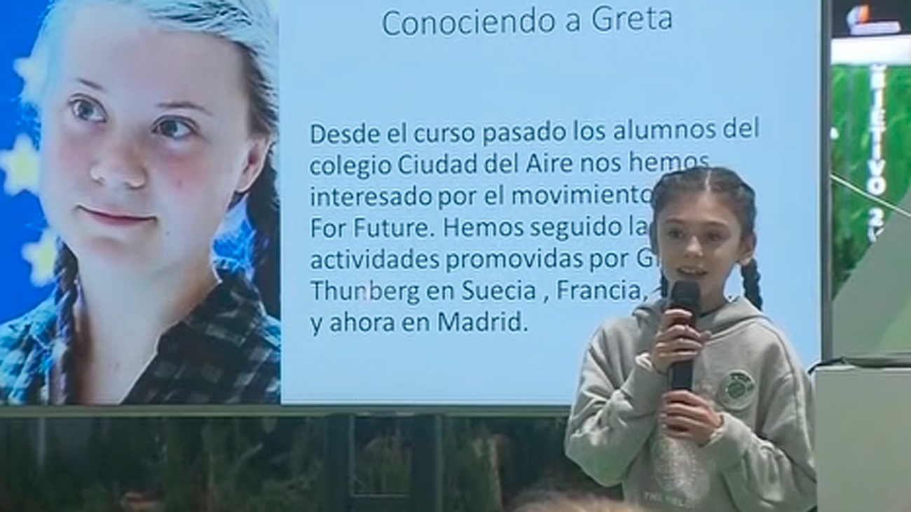Greta Thunberg, que sigue en Lisboa, dará este viernes una rueda de prensa en Madrid previa a la manifestación