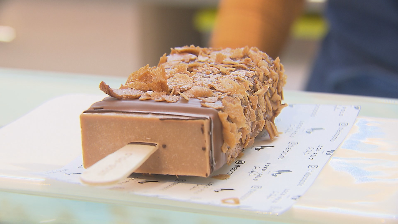 Helados calientes para combatir el frío de Madrid