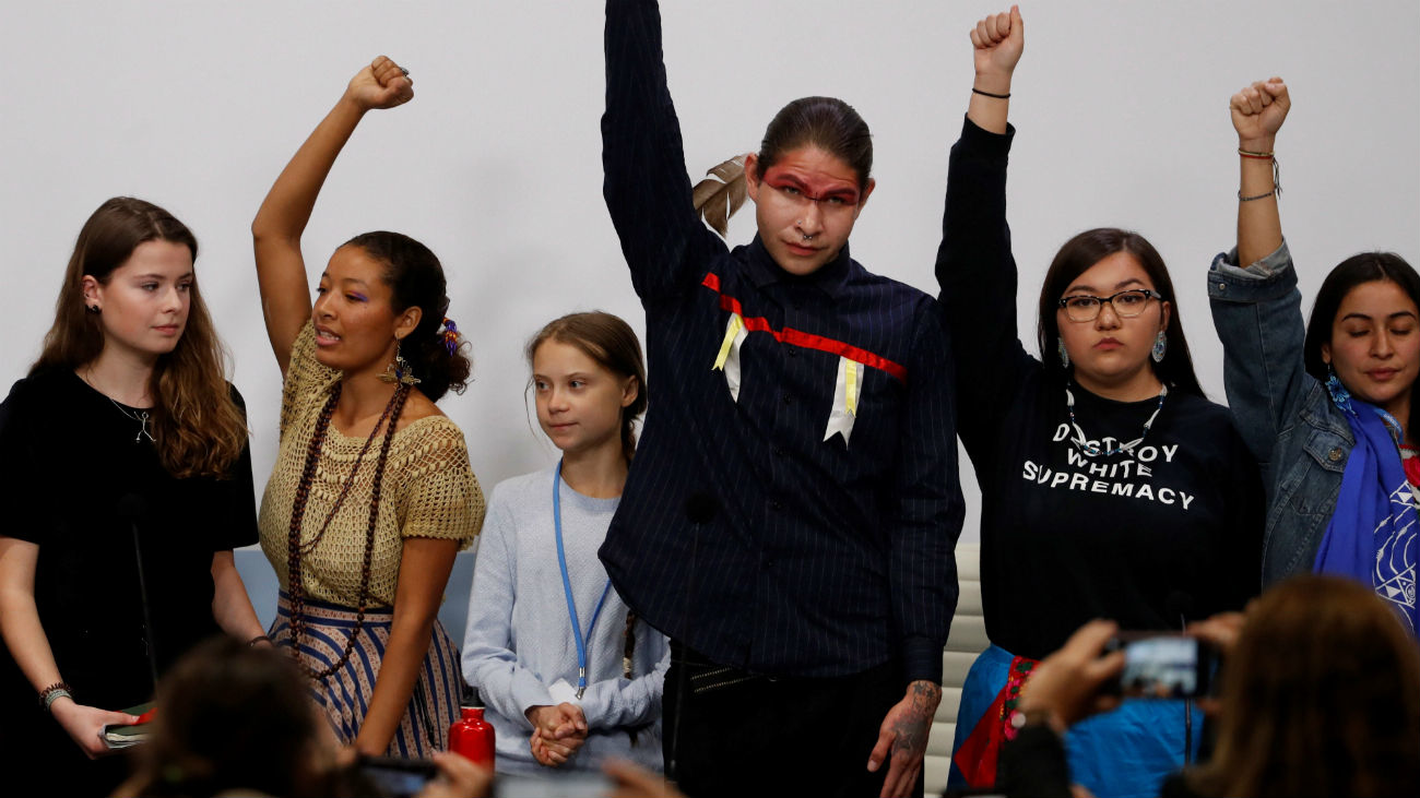 Los jóvenes aprovechan el tirón de Greta para reclamar justicia climática