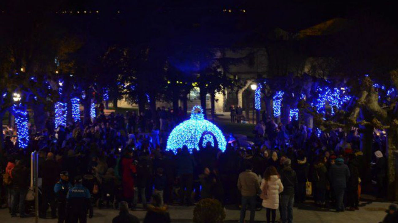 Iluminación navideña en Guadarrama