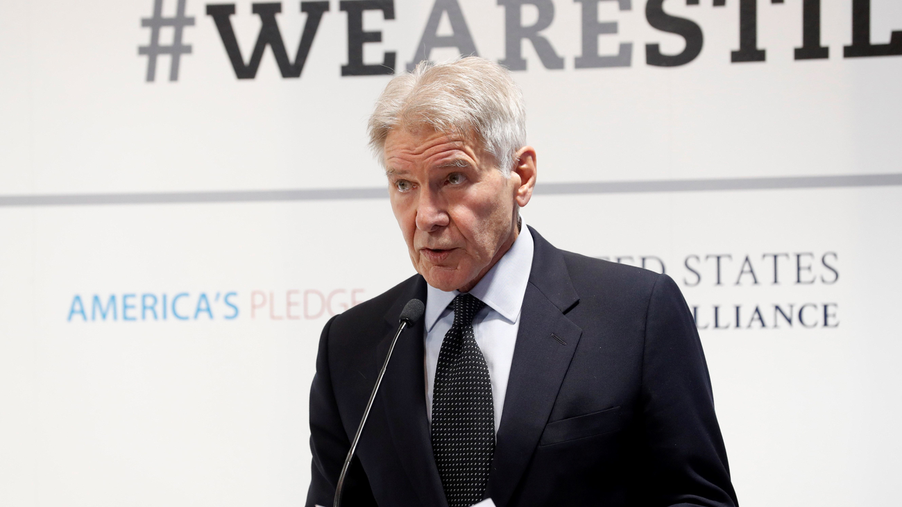 Harrison Ford reprocha a Trump en Madrid su "falta de valentía"  en materia climática