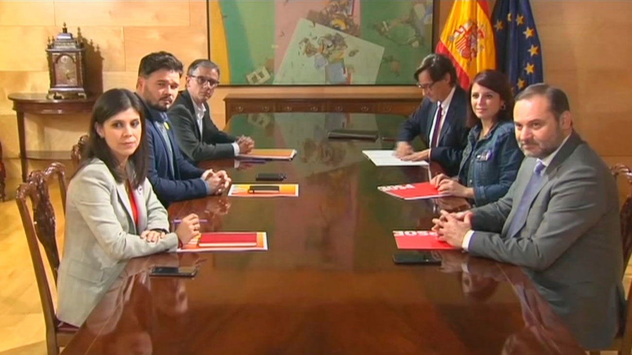 Delegaciones de ERC y PSOE