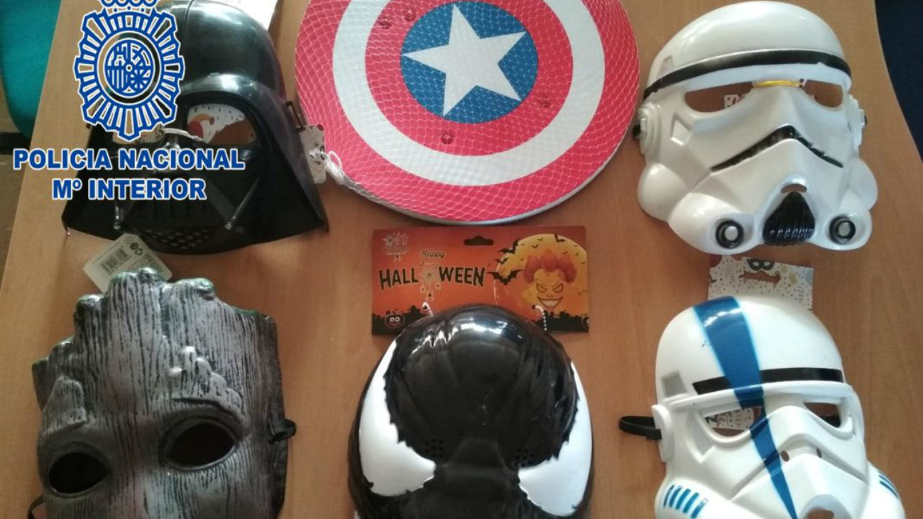 Intervienen en Fuenlabrada más de 3.300 artículos de disfraces falsificados