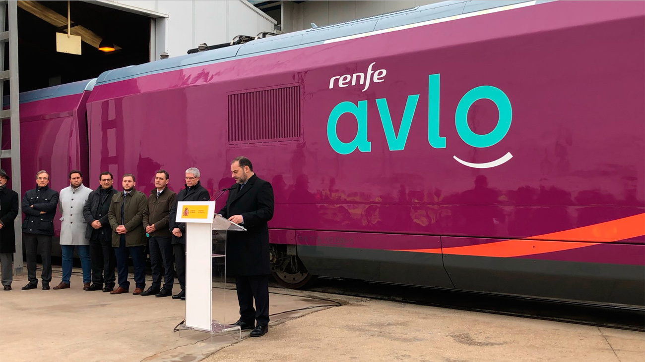 Presentación del tren de Alta Velocidad de bajo coste de RENFE, llamado 'AVLO'
