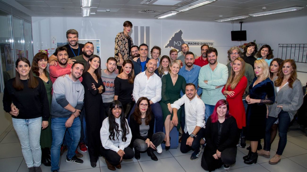 La foto de familia del equipo actual de Madrid Directo