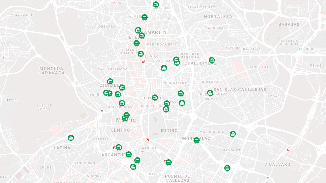 El mapa de Madrid pasa saber dónde se puede donar juguetes