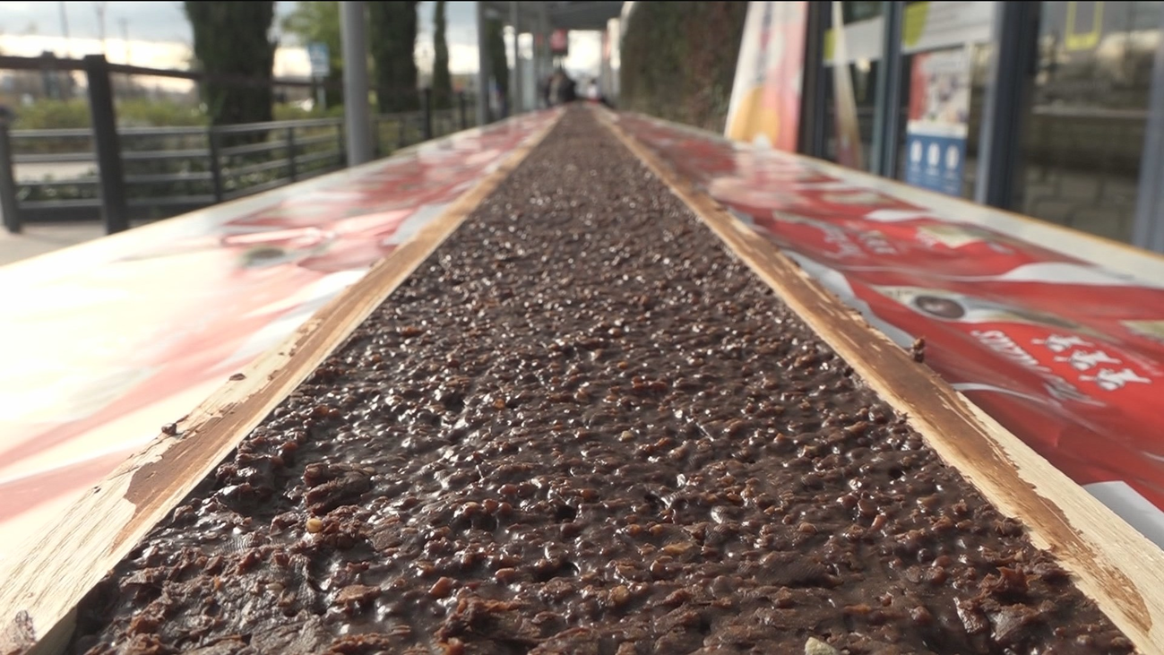 El turrón más largo del mundo está en Getafe