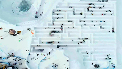 El laberinto de nieve más grande del mundo