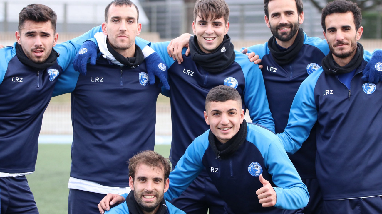 Varios integrantes de Las Rozas CF