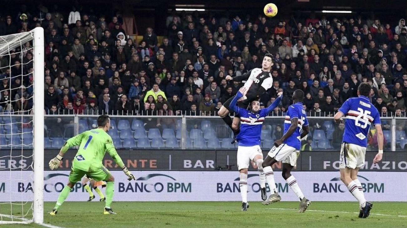 Cristiano Ronaldo desafía a la gravedad con un golazo