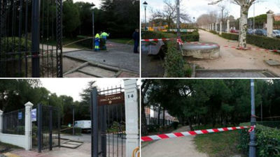 Móstoles cierra el acceso a los principales parques por el fuerte viento