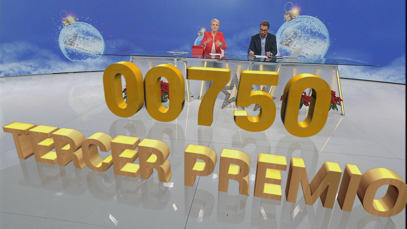 Así se ha cantado el tercer premio, el 00750