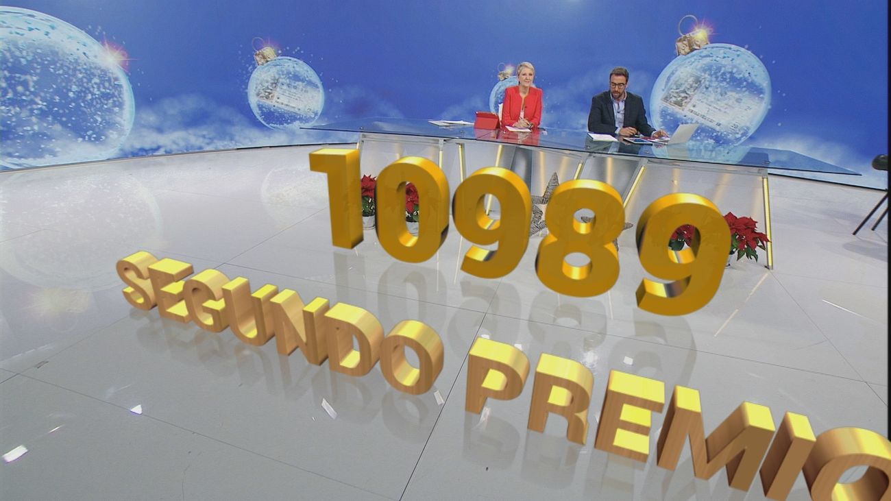 El segundo premio de la Lotería de Navidad, el 10989