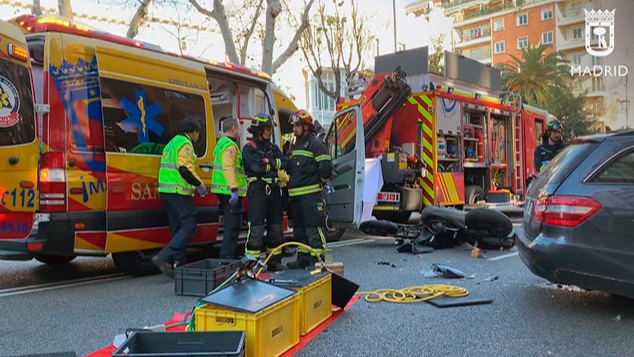 Muere un motorista de 52 años tras chocar contra un coche en Martínez Campos