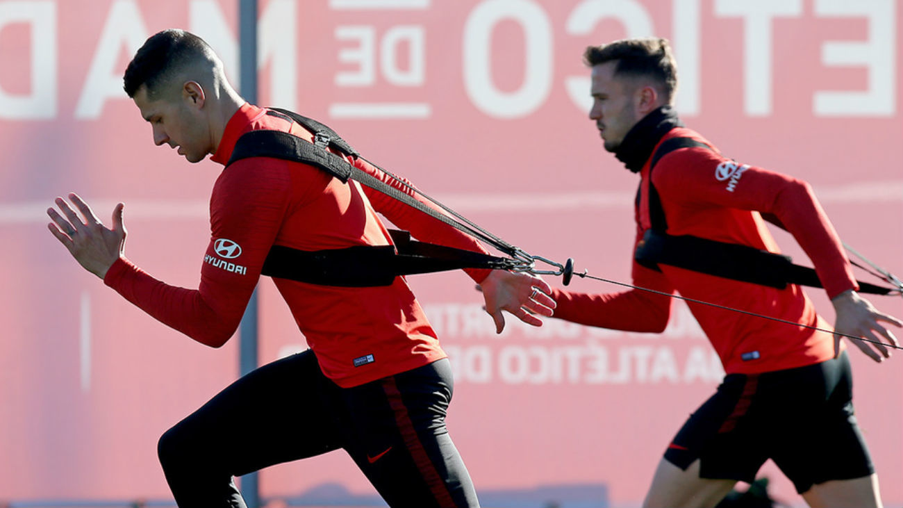 Entrenamiento del Atlético de Madrid