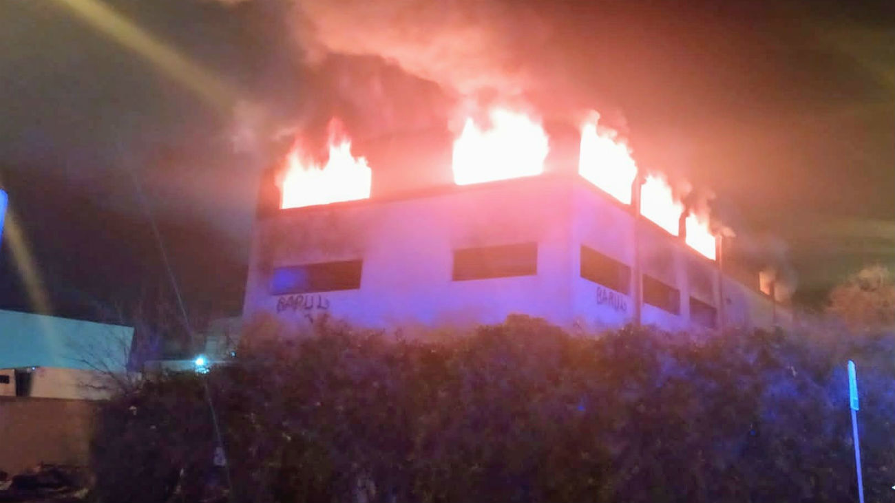 Incendio de una nave Alcorcón