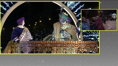 Inma baila y  "susurra" a los caballos del rey Gaspar