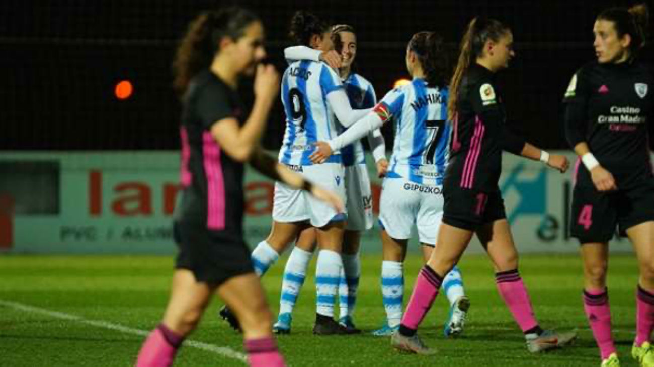 5-0. Varapalo del Madrid CFF ante la Real Sociedad