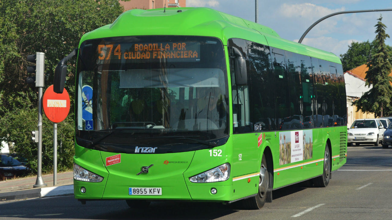 La línea 574 de autobuses de Boadilla (Foto @Intercambiador_)