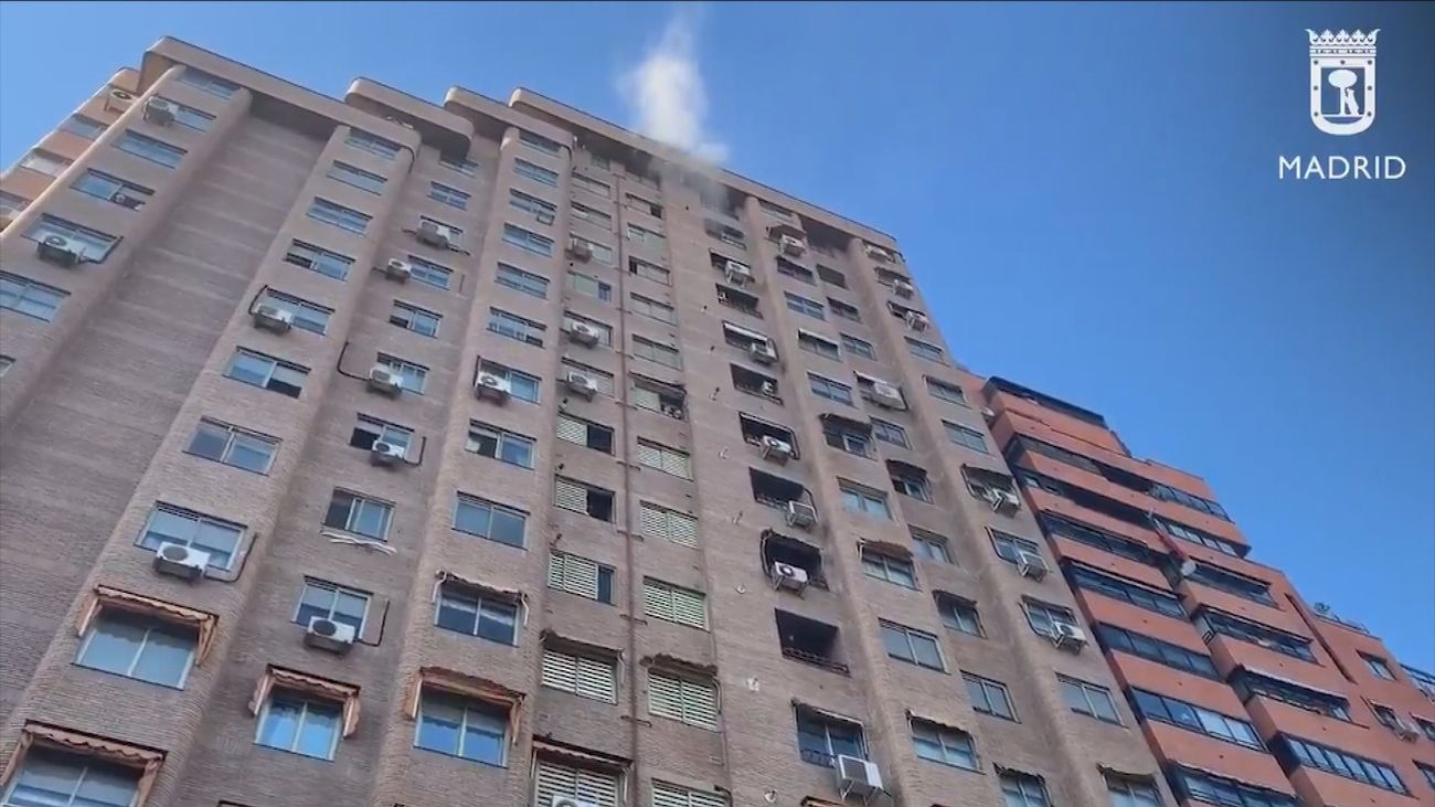 Desalojado un edificio en Chamartín con 3 heridos leves