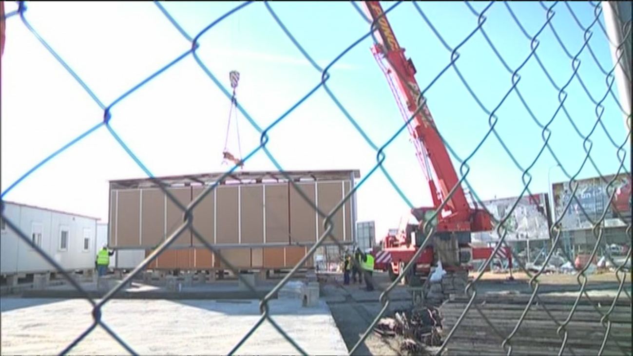 Construyen viviendas prefabricadas para 300 refugiados en el Ensanche de Vallecas
