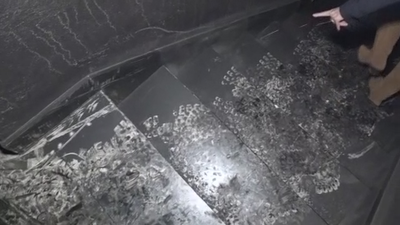 Accedemos al interior del edificio incendiado en Chamartín