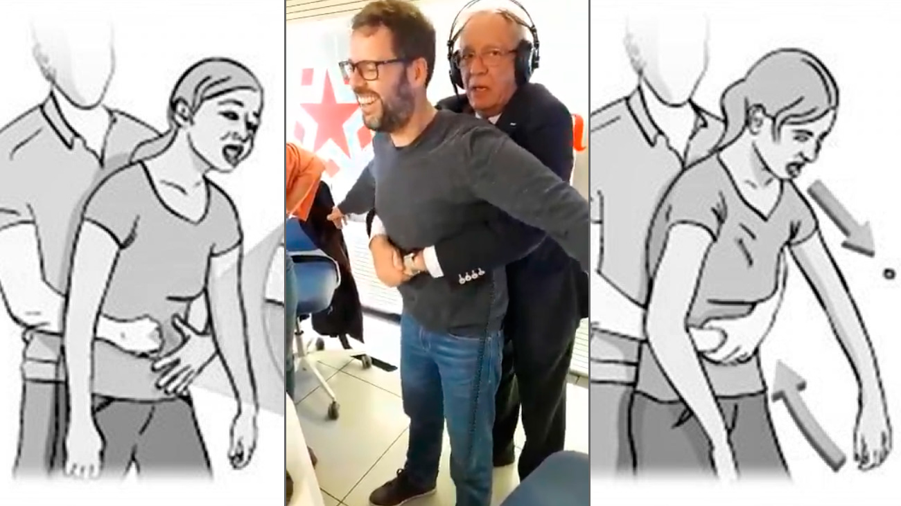 Así se hace la maniobra de Heimlich