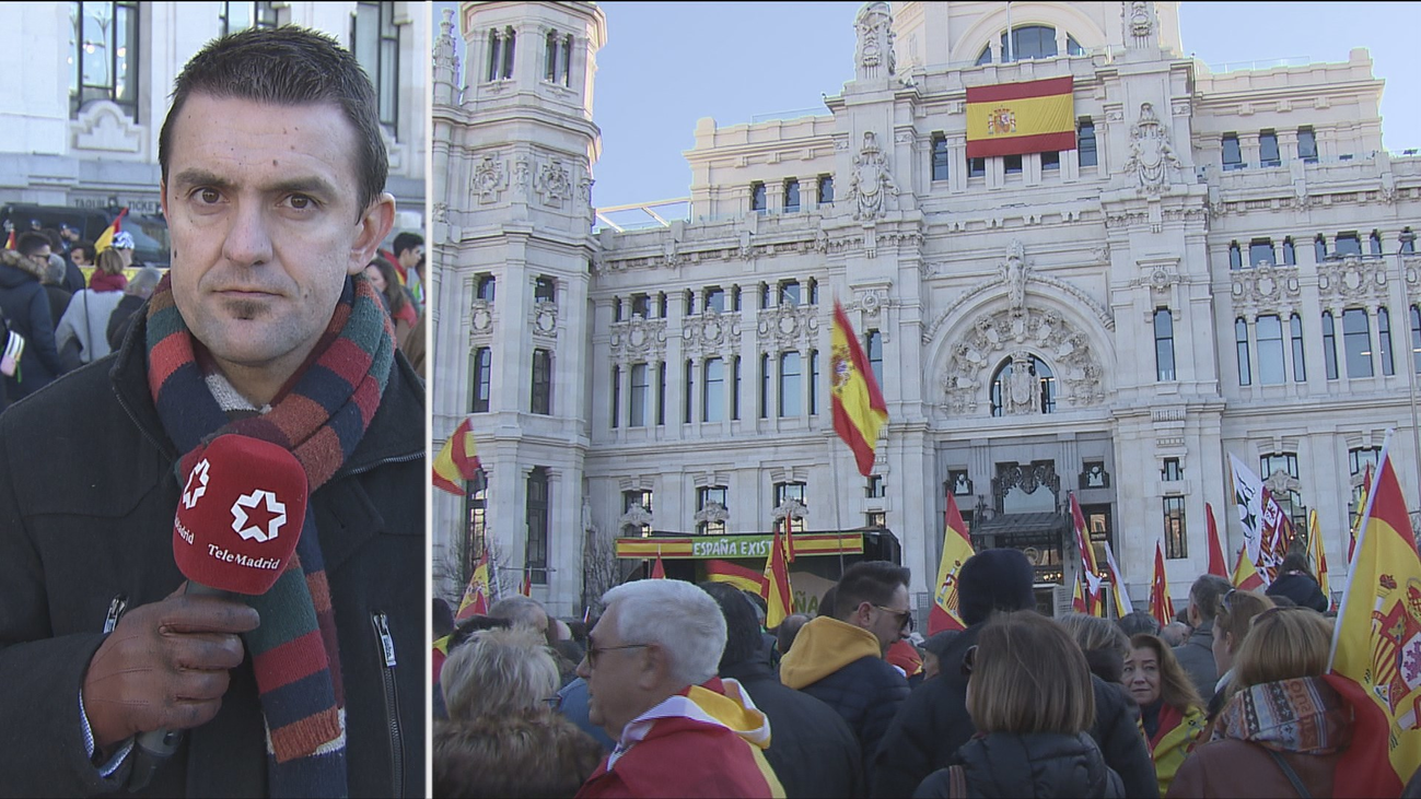 Miles de personas en Madrid en la protesta de VOX contra el gobierno de Sánchez