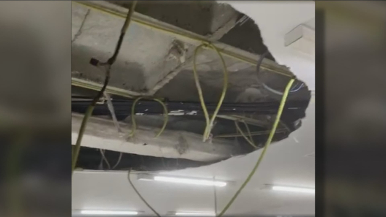 Susto en el Hospital Ramón y Cajal con un techo que se viene abajo