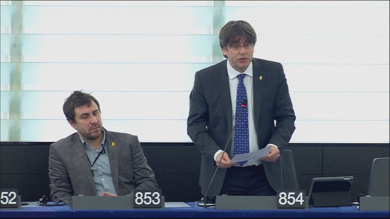 La Eurocámara anuncia el inicio del suplicatorio contra Puigdemont y Comín