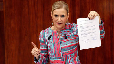 La Audiencia de Madrid juzgará a Cifuentes en mayo por falsedad en el 'caso Máster'
