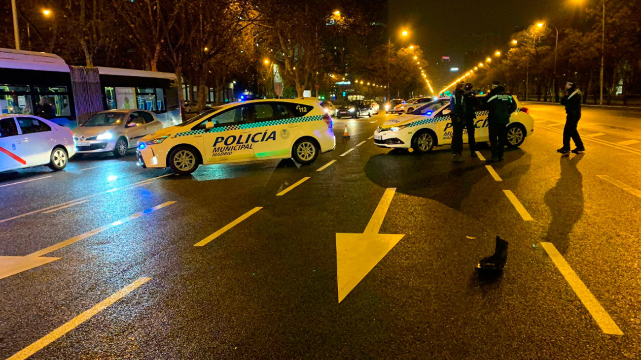 Atropello en la Castellana