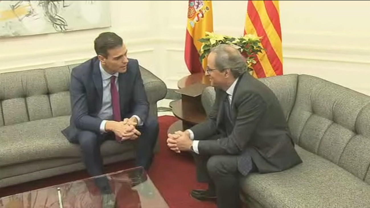 Sánchez quiere verse con Torra “la primera semana de febrero” en Barcelona
