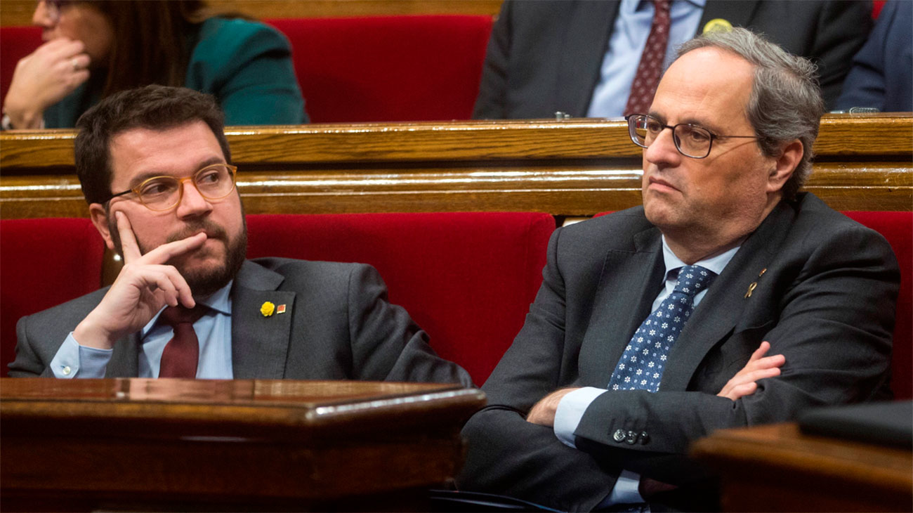 ERC niega el aplauso a Torra  después de que defendiera seguir  como diputado