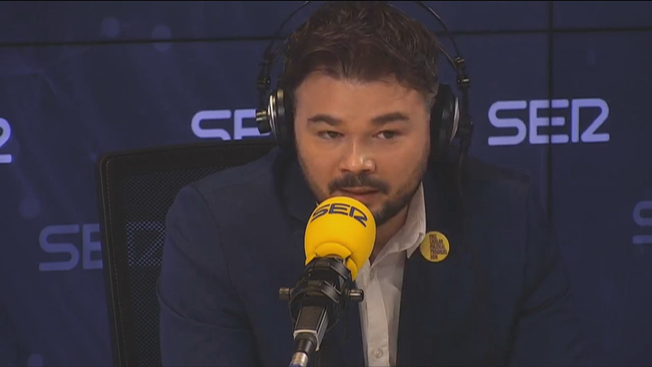 Rufián dice que no amenazó a Sánchez con no apoyar sus Presupuestos