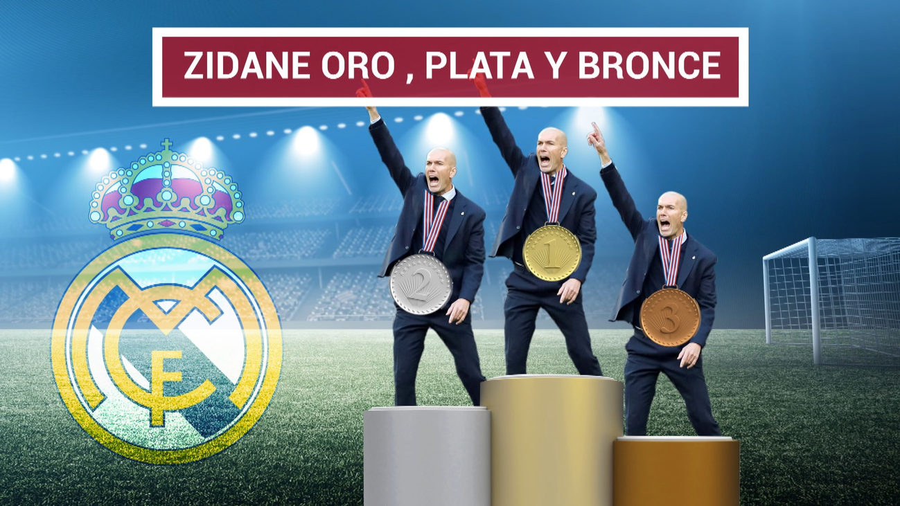 Zidane, en el podio de los mejores entrenadores de la historia del Real Madrid