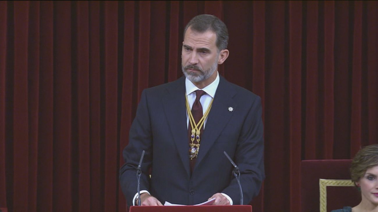 Felipe VI preside en el Congreso la apertura de la legislatura