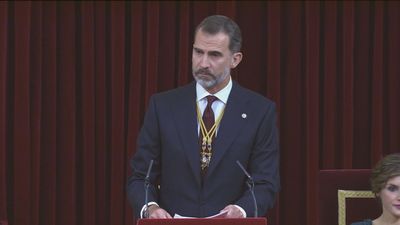 Felipe VI preside en el Congreso la apertura de la legislatura
