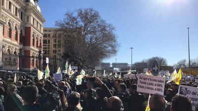 Manifestación de agricultores y ganaderos