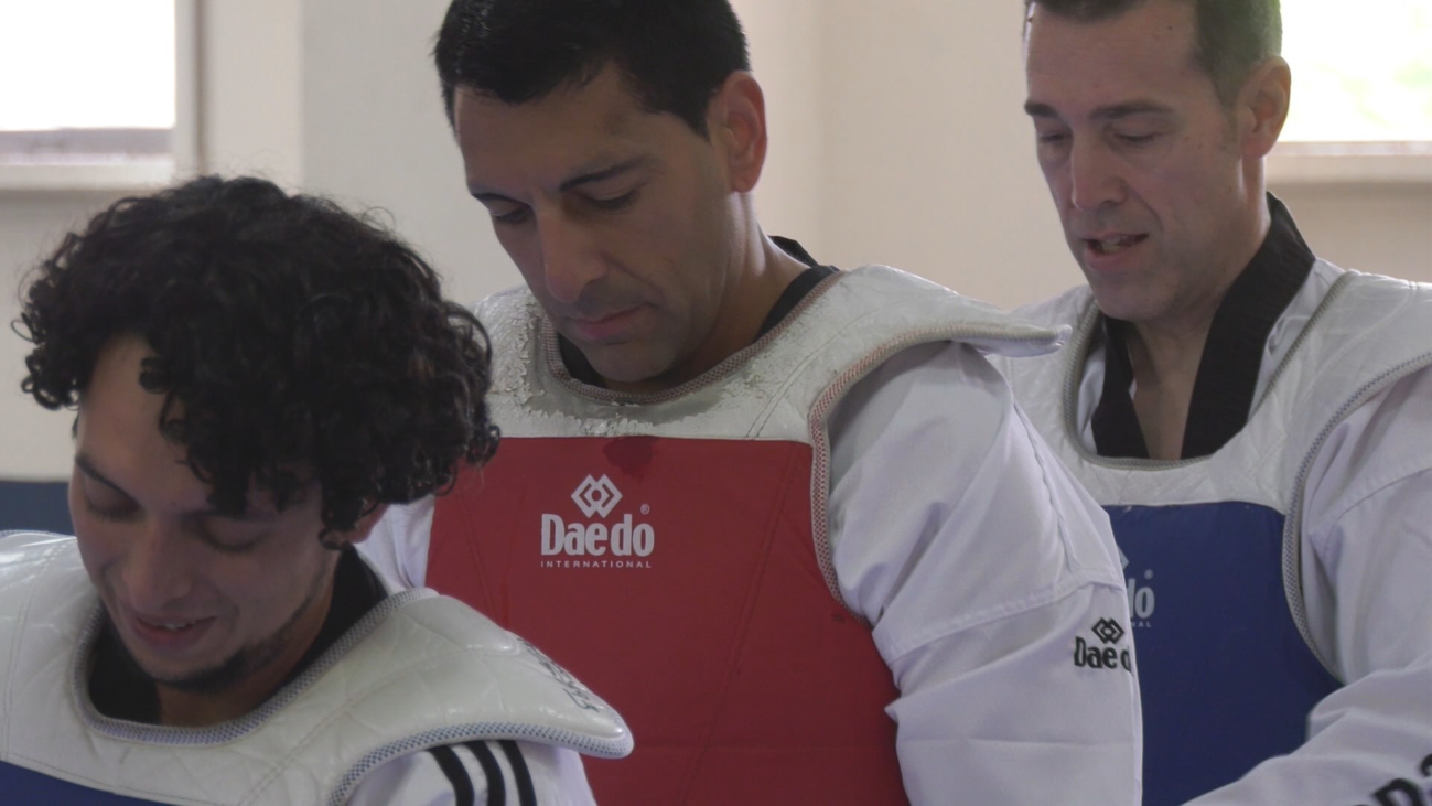 Carlos Morán, policía y taekwondista